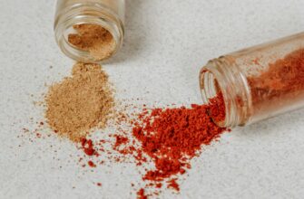 brown powder in clear glass jar